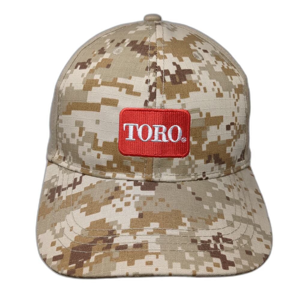 Toro 4imprint Baseball Cap Beige One Size Digital Camo Cotton Strapback Turf Hat